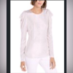 INC PUFF SLEEVE SHINY BLOUSE- NEW W/ TAGS IN PACKAGING FROM MACY’S